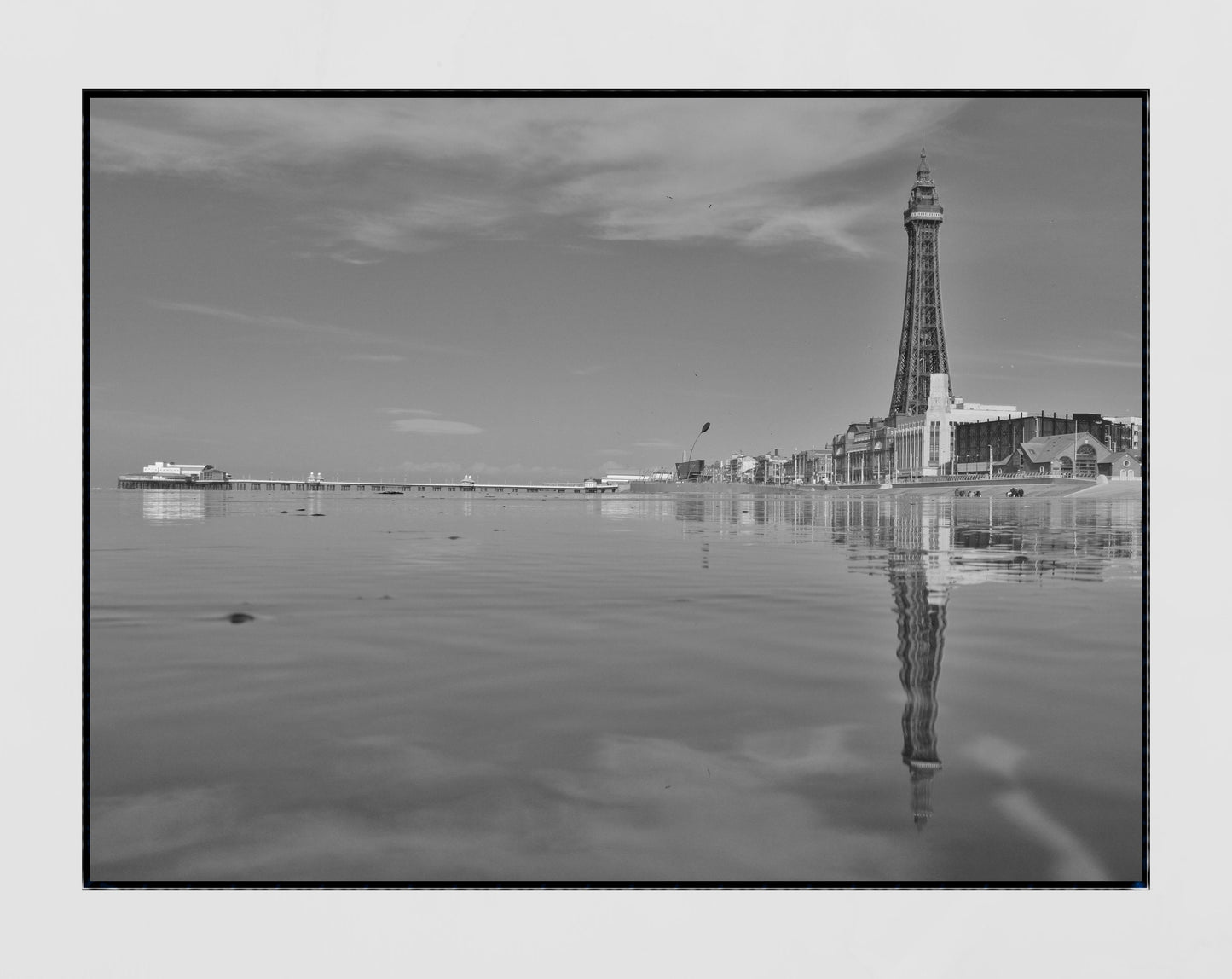 Blackpool Tower Reflection Photography Print Wall Art