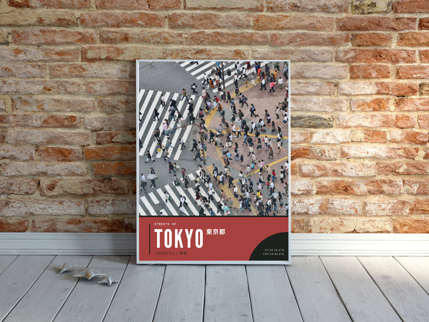 Tokyo Photography Shibuya Scramble From Above Photography Print