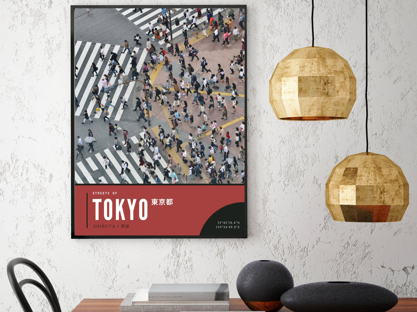 Tokyo Photography Shibuya Scramble From Above Photography Print
