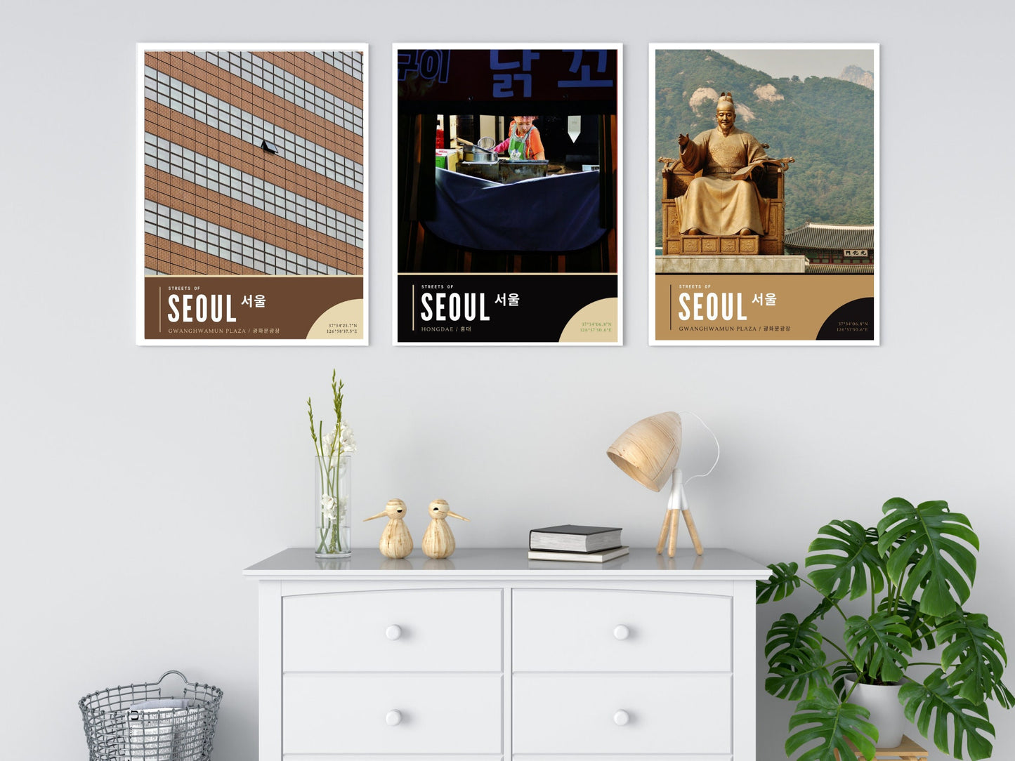 Streets of Seoul South Korea, Hongdae Food Market Art Print