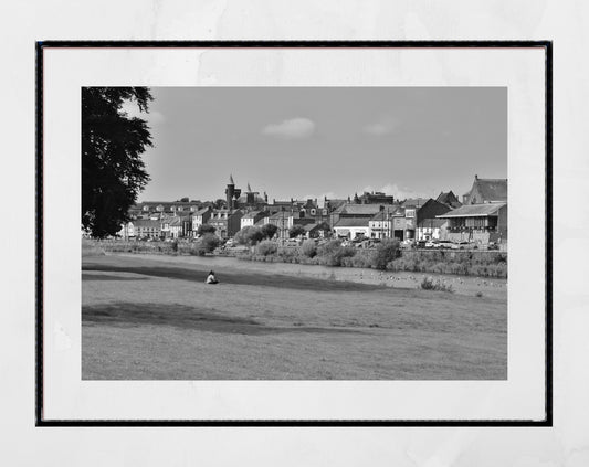 Dumfries Scotland Black And White Photography Print