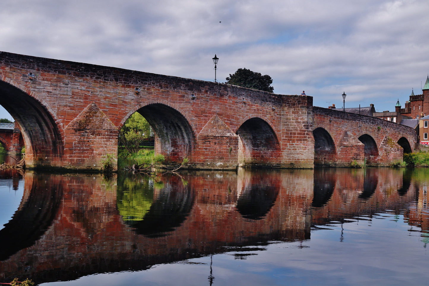 Dumfries Scotland River Nith Devorgilla Bridge Photography Print Poster