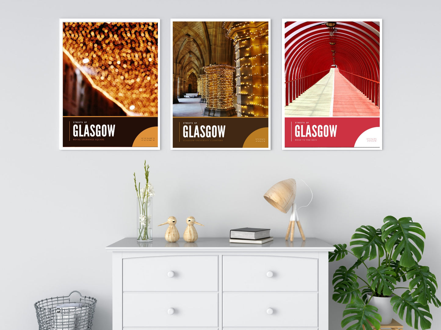 Beautiful Bokeh Glasgow Photography, Royal Exchange Square Poster