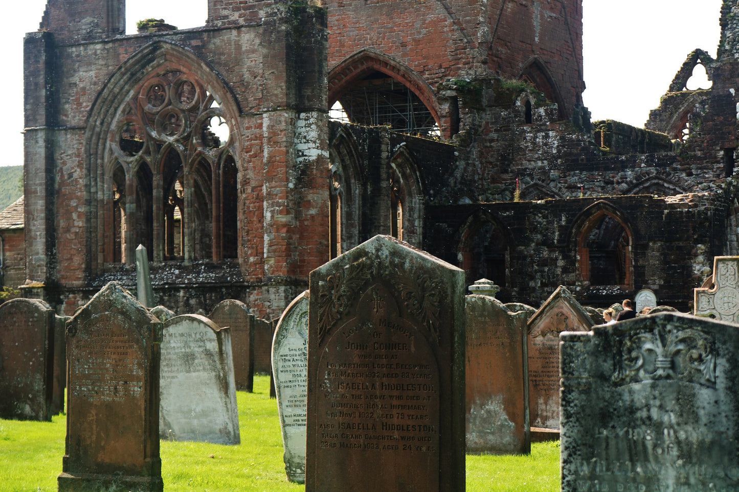 Dumfries Poster Sweetheart Abbey Graveyard Photography Print