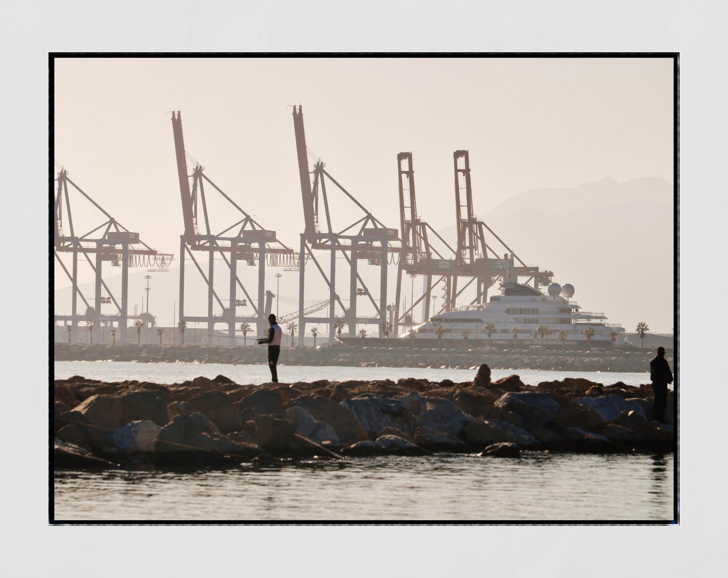 Malaga Spain Print Fishing Photography Print