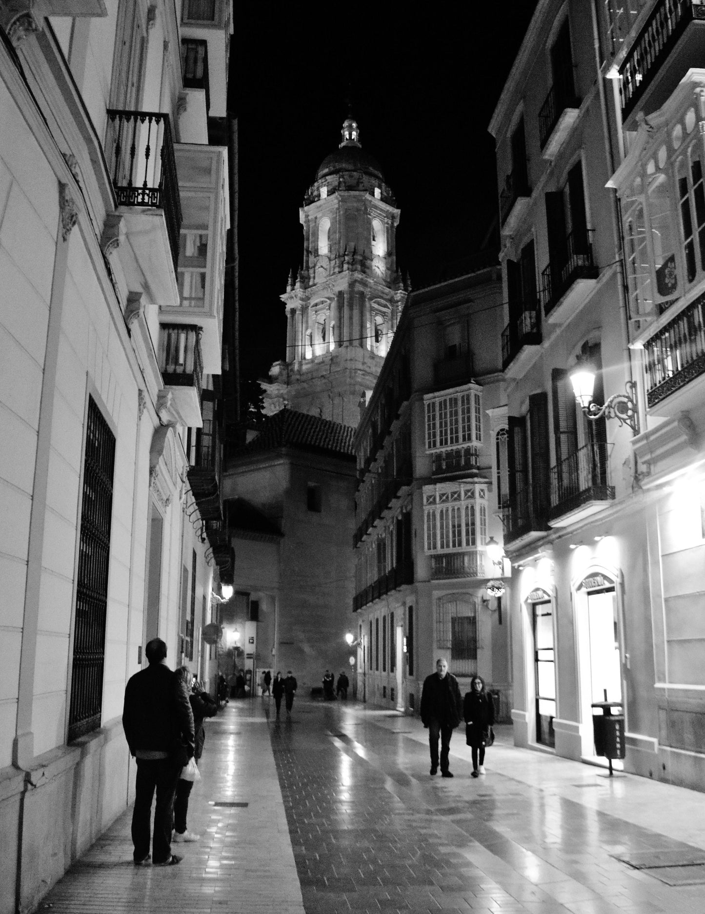 Malaga Wall Art Spain Black And White Photography Print