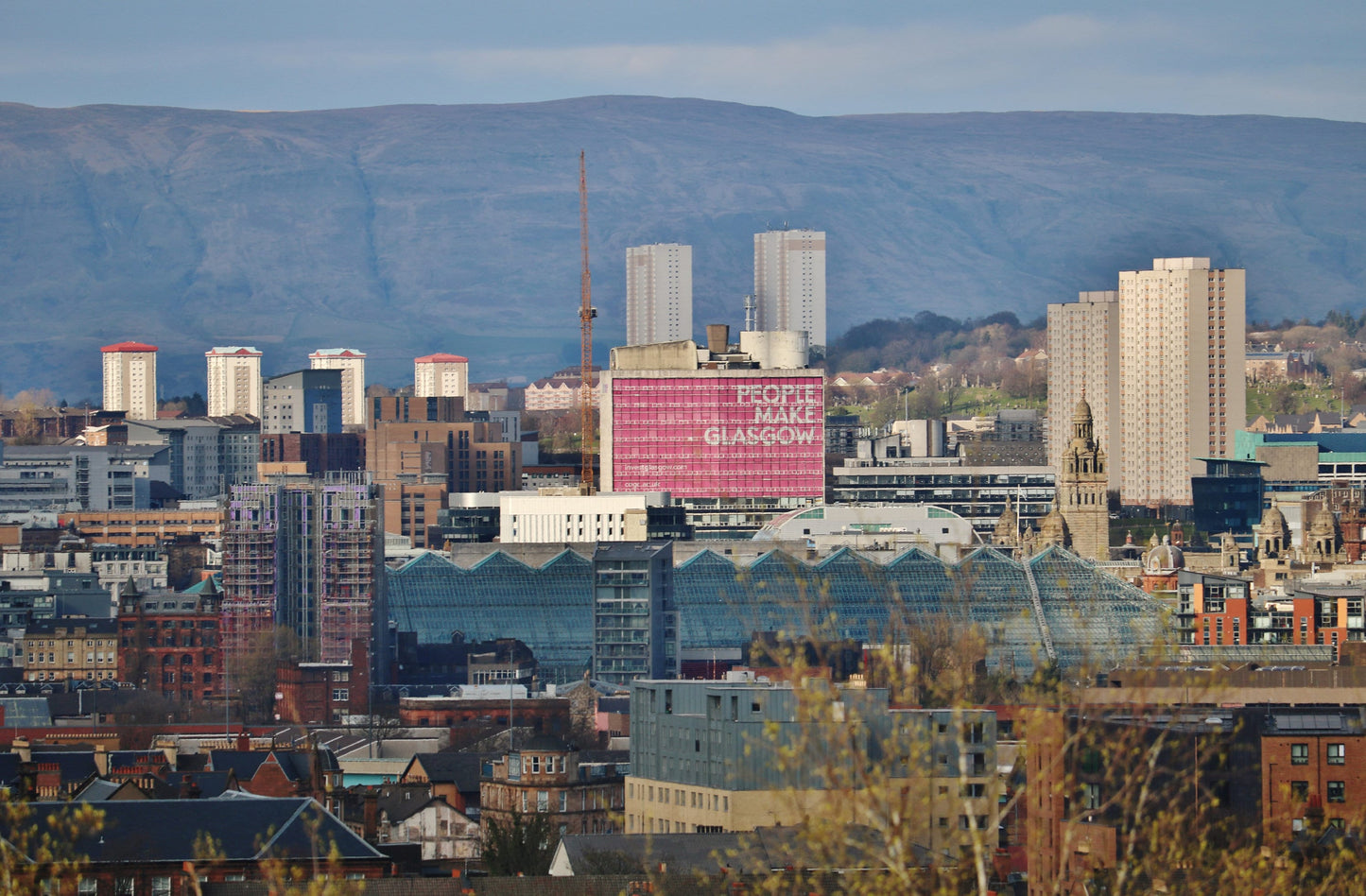 People Make Glasgow Skyline Photography Print
