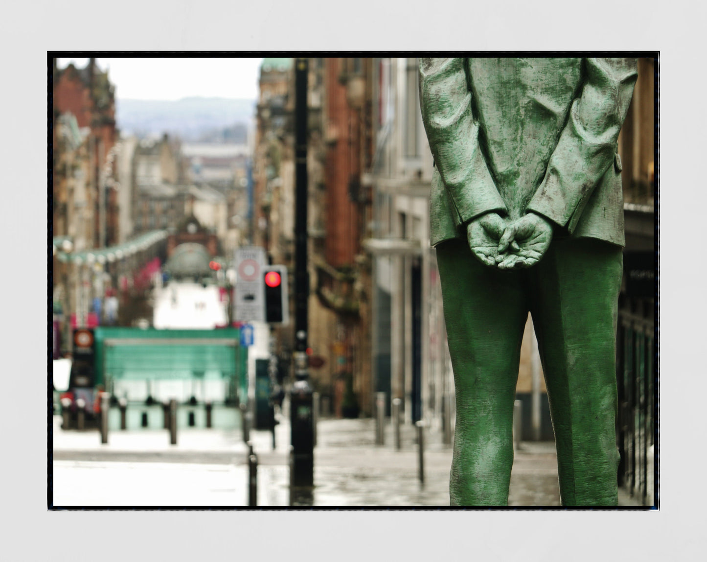 Glasgow Buchanan Street Donald Dewar Statue Photography Print
