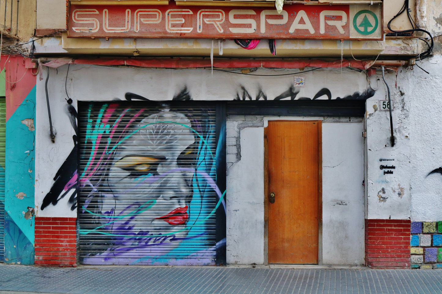 Street Art Photography Malaga Spain Poster