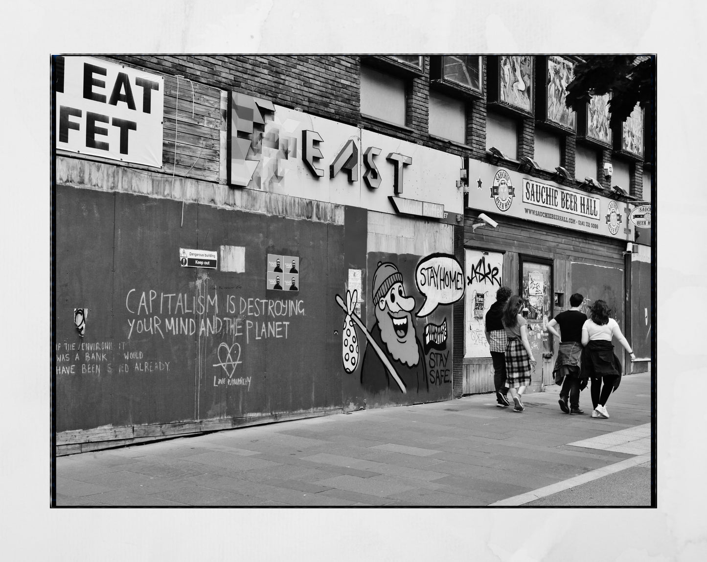 Anti Capitalist Anarchist Climate Change Art Glasgow Street Photography Black And White