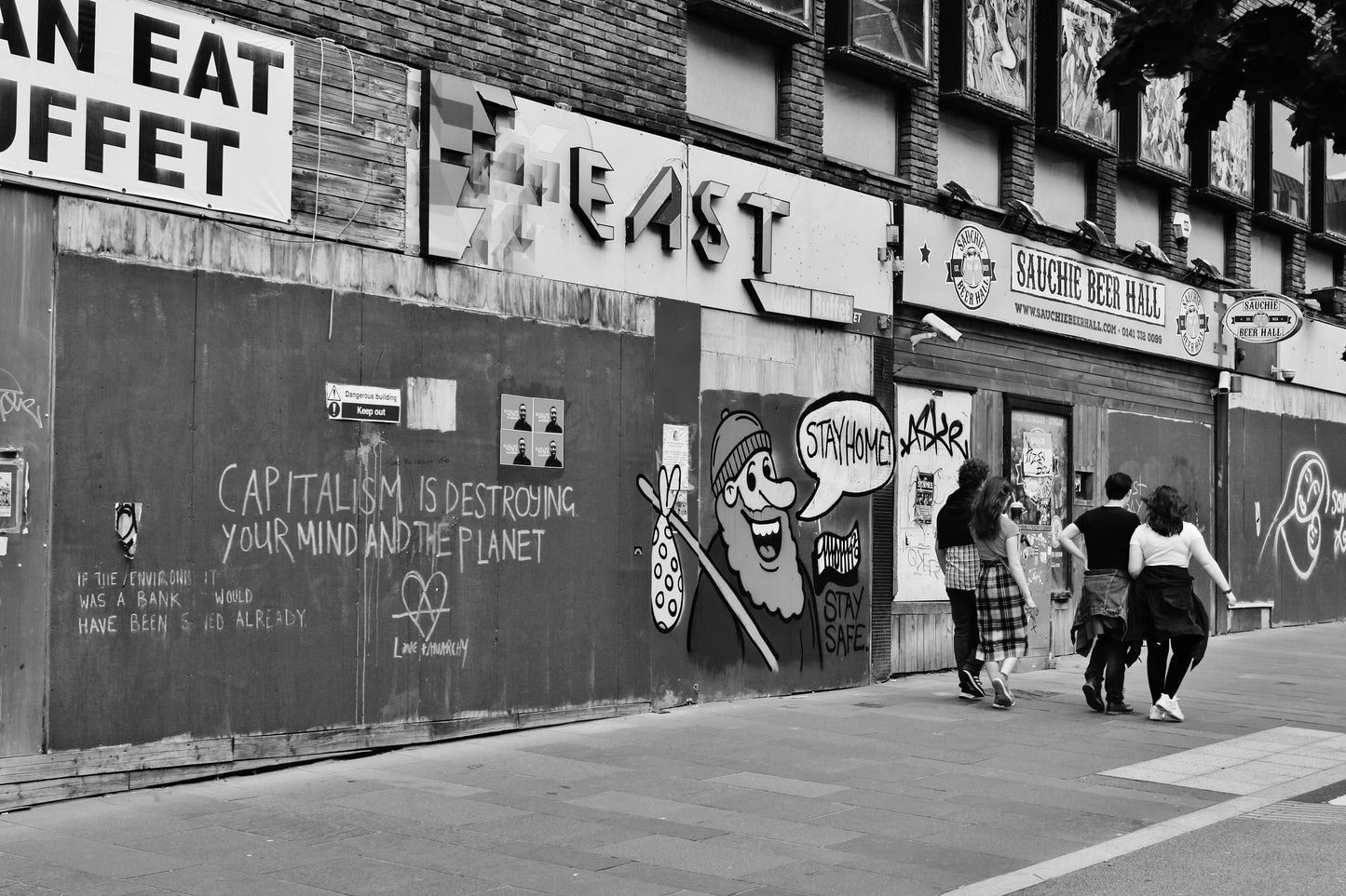 Anti Capitalist Anarchist Climate Change Art Glasgow Street Photography Black And White