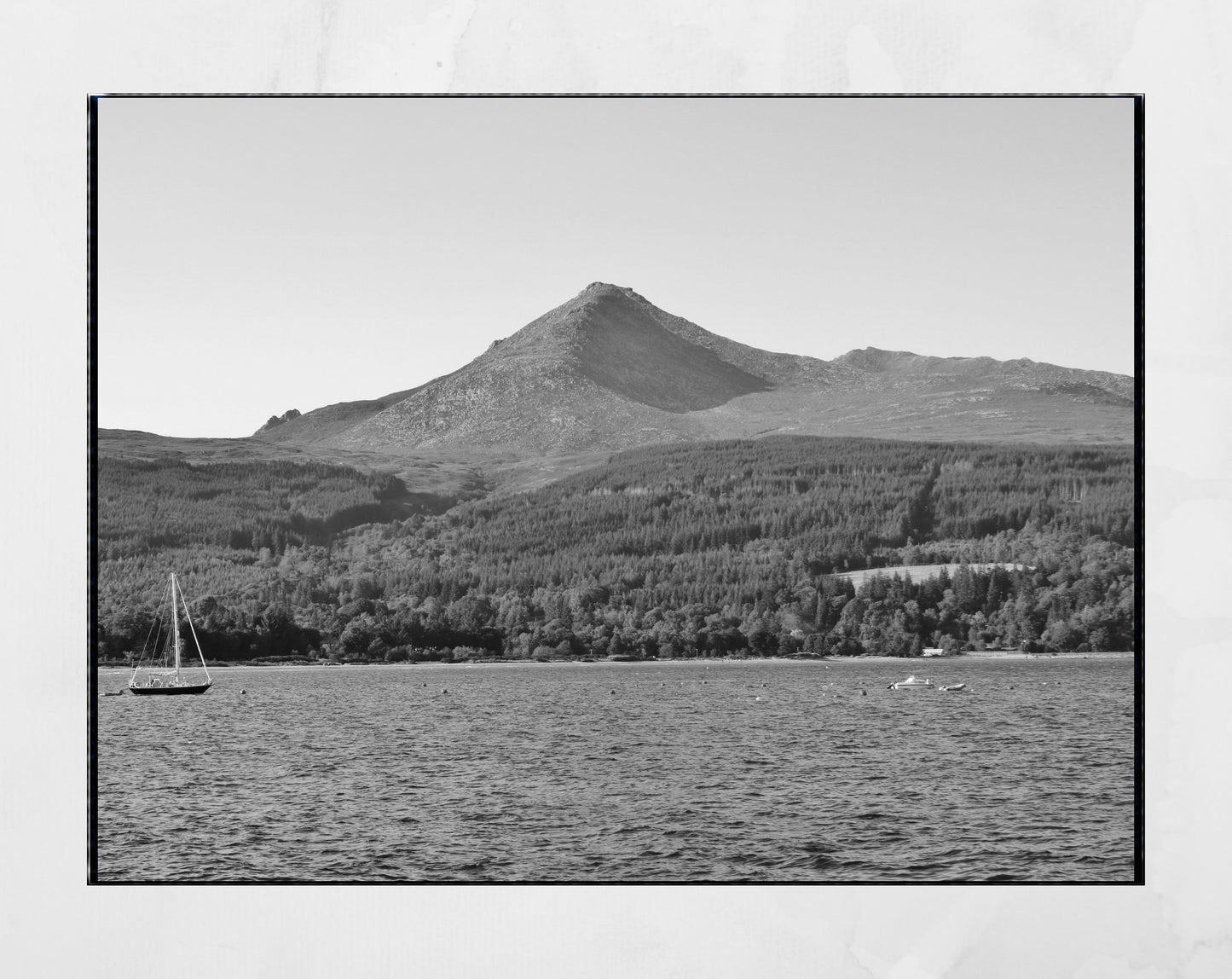 Isle of Arran Goatfell Scotland Landscape Black And White Photography Poster