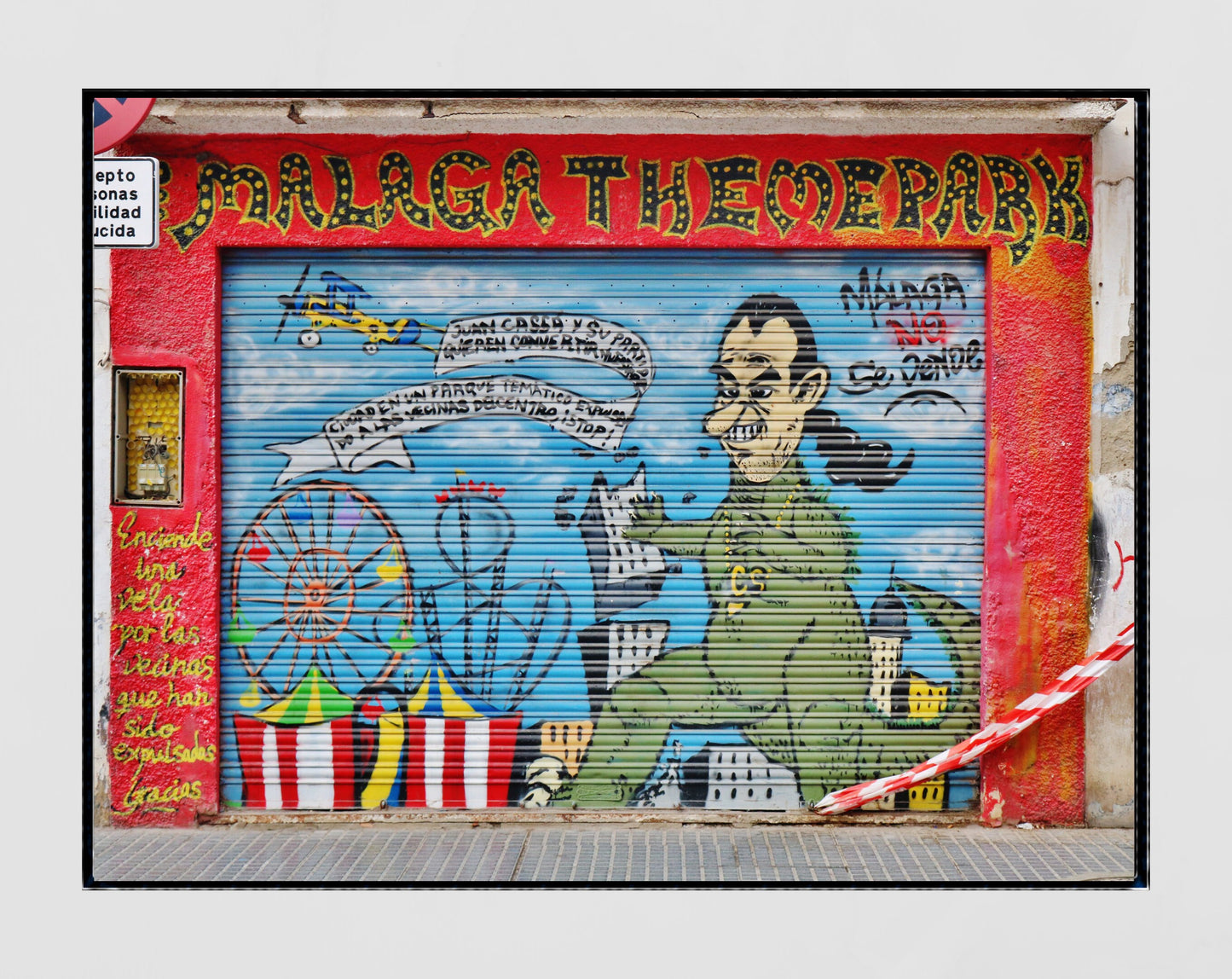 Malaga Protest Street Art Photography Print