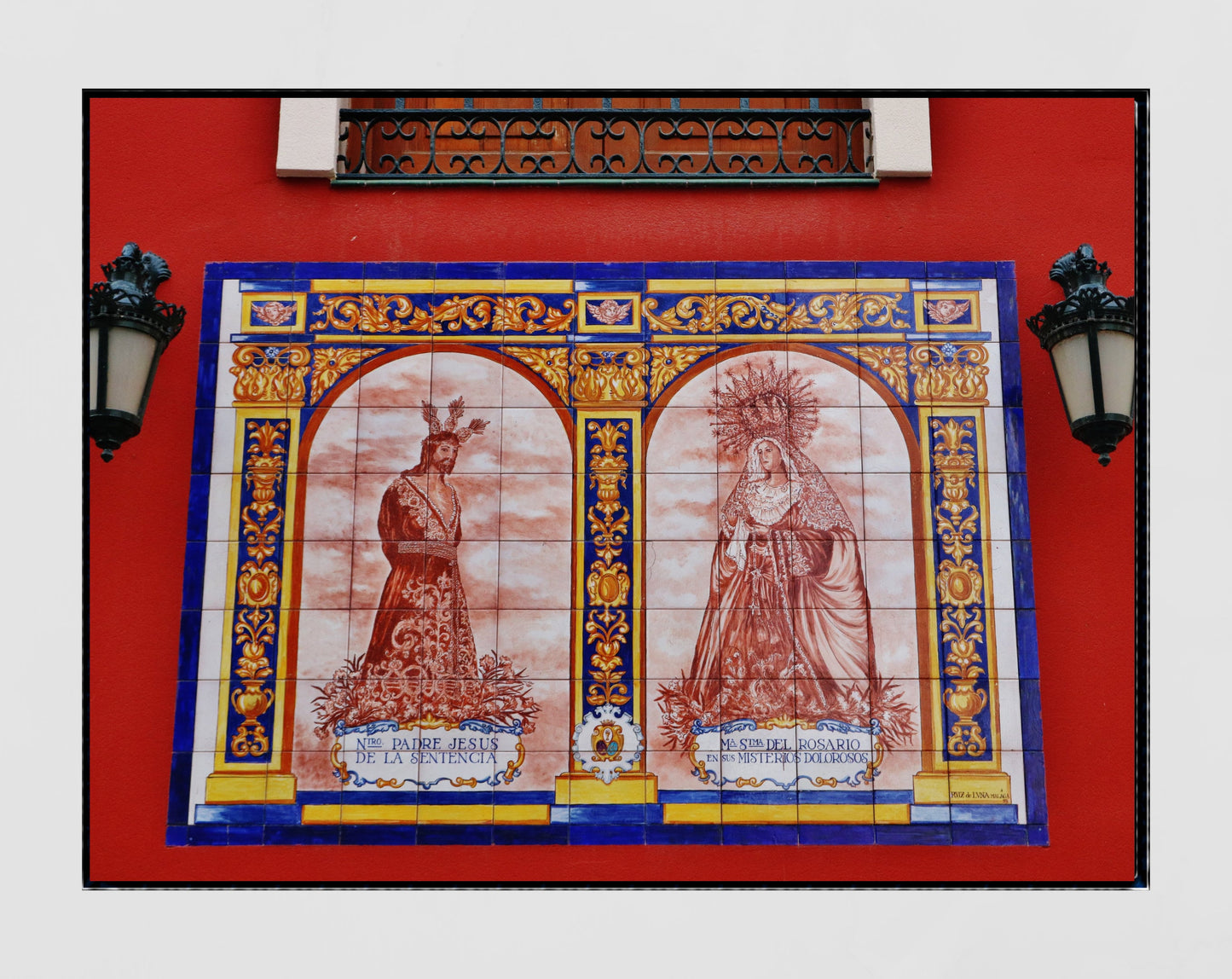 Malaga Spain Wall Art Religious Icon Print