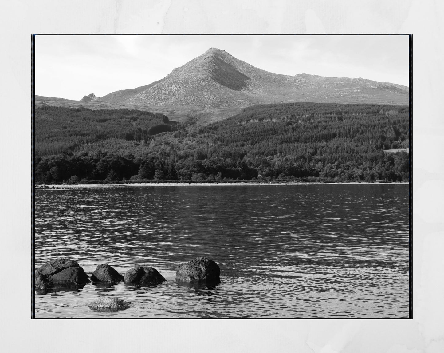 Isle of Arran Goatfell Scotland Landscape Black And White Photography Art
