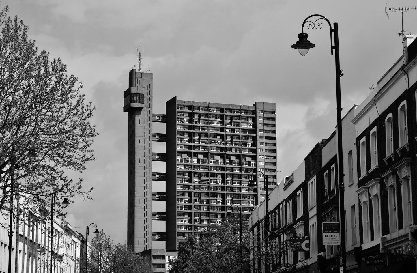 Trellick Tower Poster Brutalist Wall Art Notting Hill Print London Black And White Photography