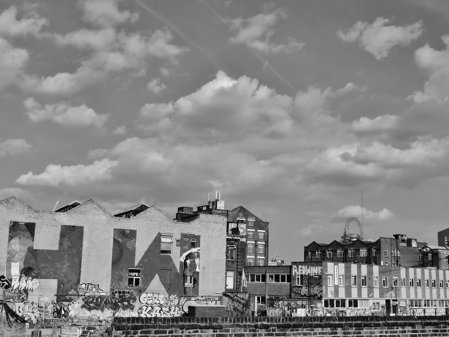 Hackey Wick London Black And White Photography Print
