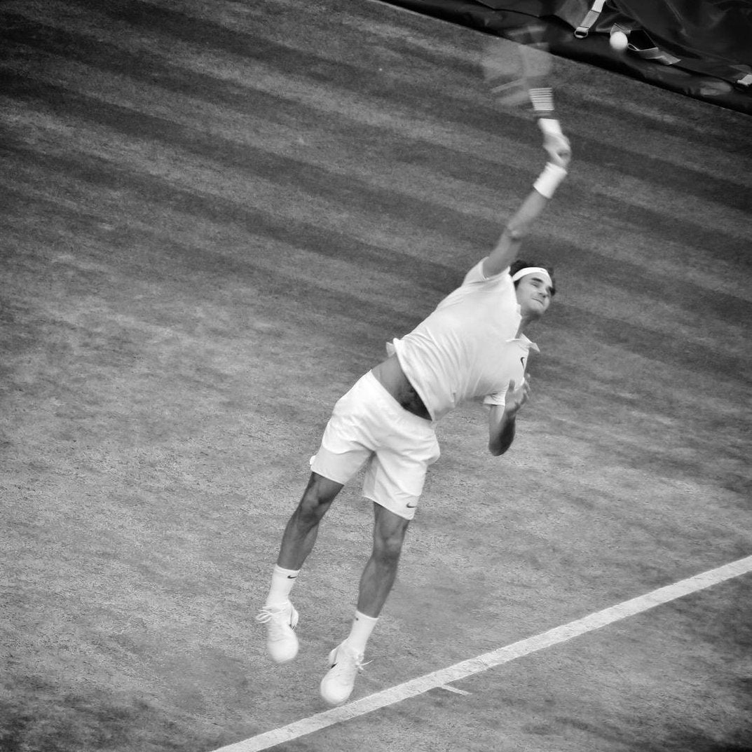 Roger Federer Poster Wimbledon Tennis Photography Print