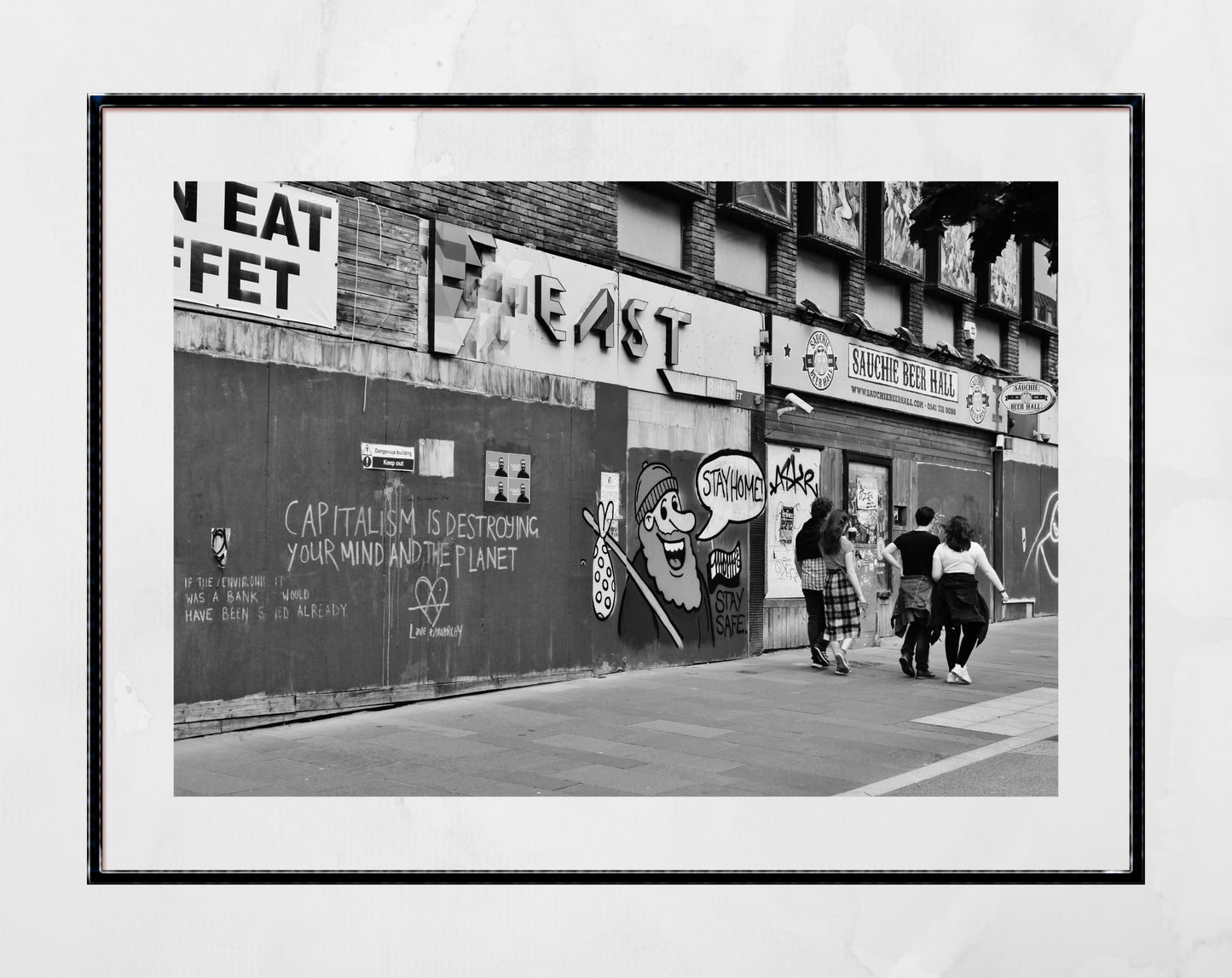 Anti Capitalist Anarchist Climate Change Art Glasgow Street Photography Black And White