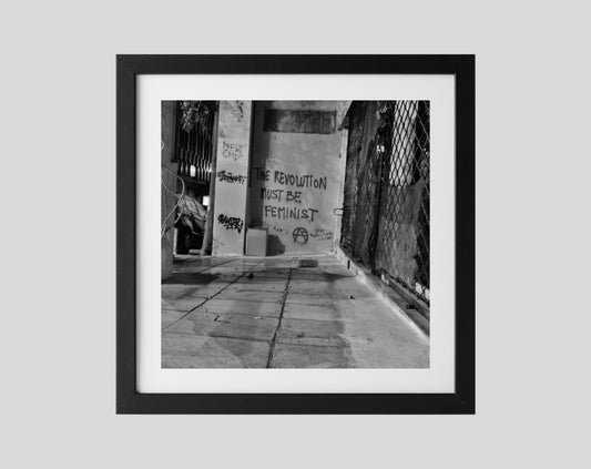 Feminist Poster Black And White Photography Print