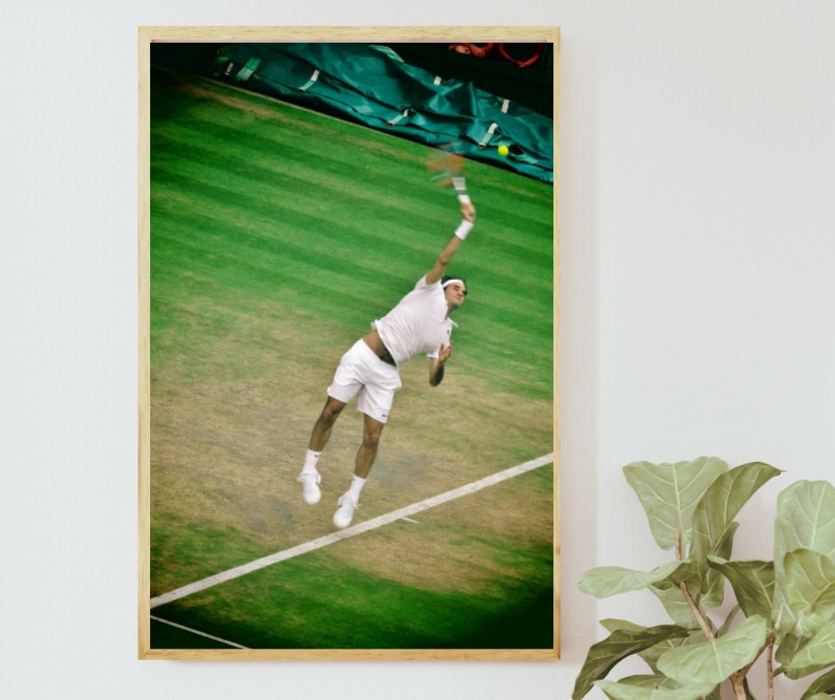 Roger Federer Wimbledon Tennis Photography Print Poster
