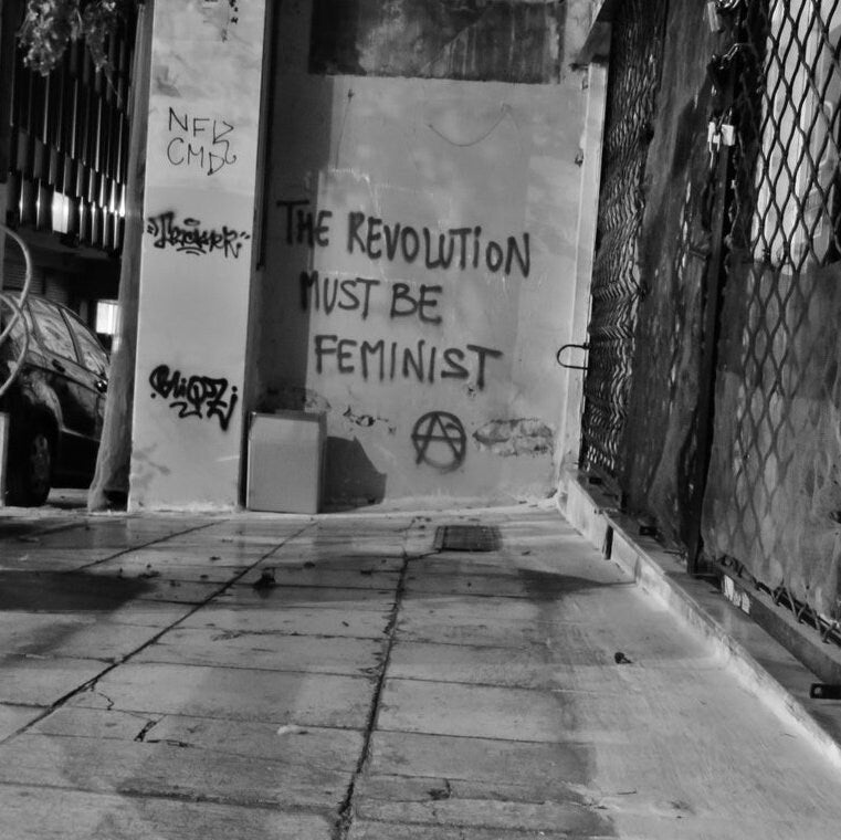 Feminist Poster Black And White Photography Print