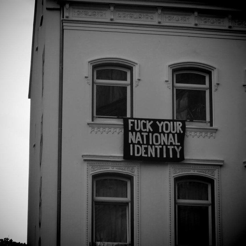 Anarchist Poster Socialist Art Refugees Welcome Print