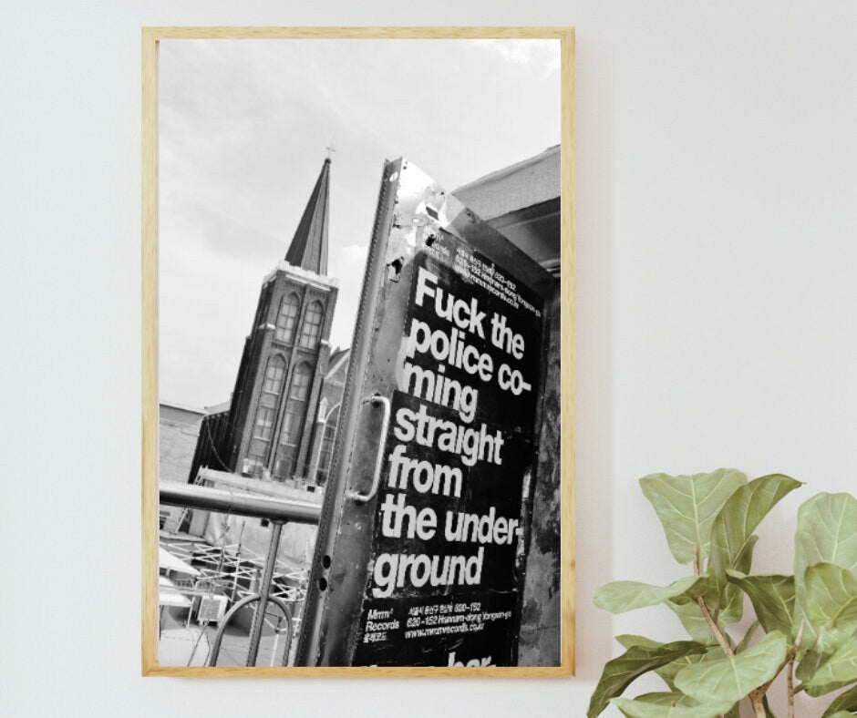 N.W.A. Poster Fuck The Police Rap Wall Print