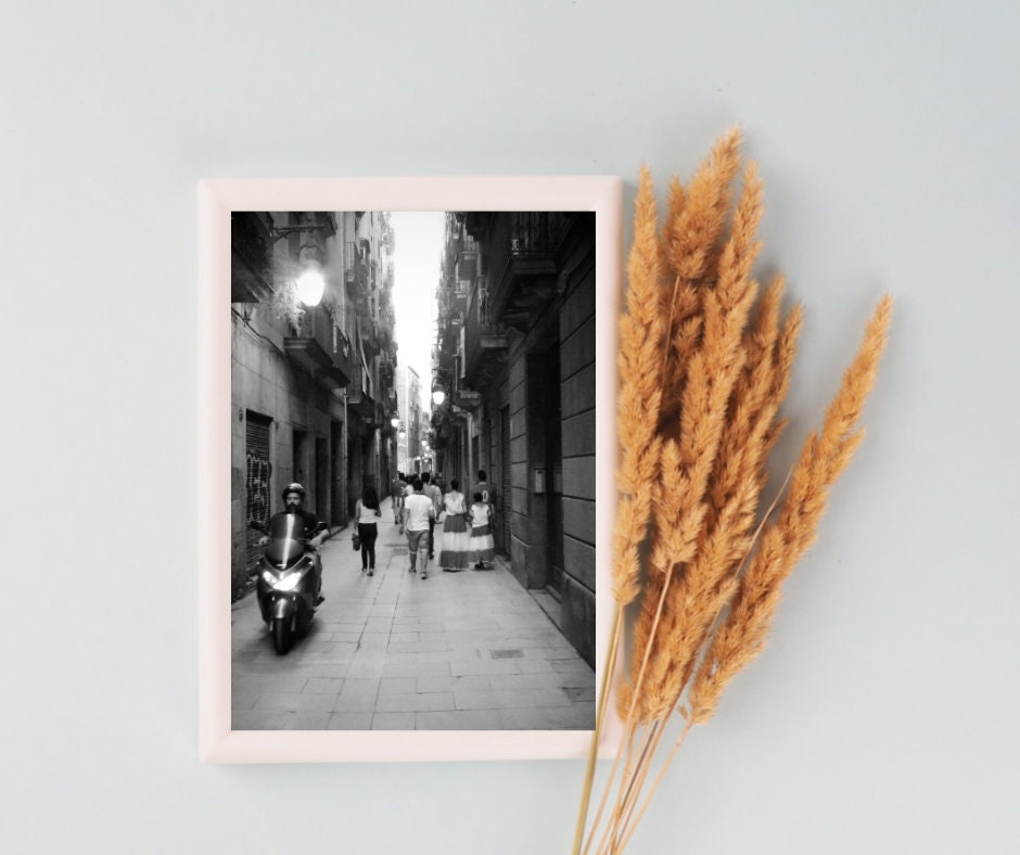 Barcelona Poster Gothic Quarter Print