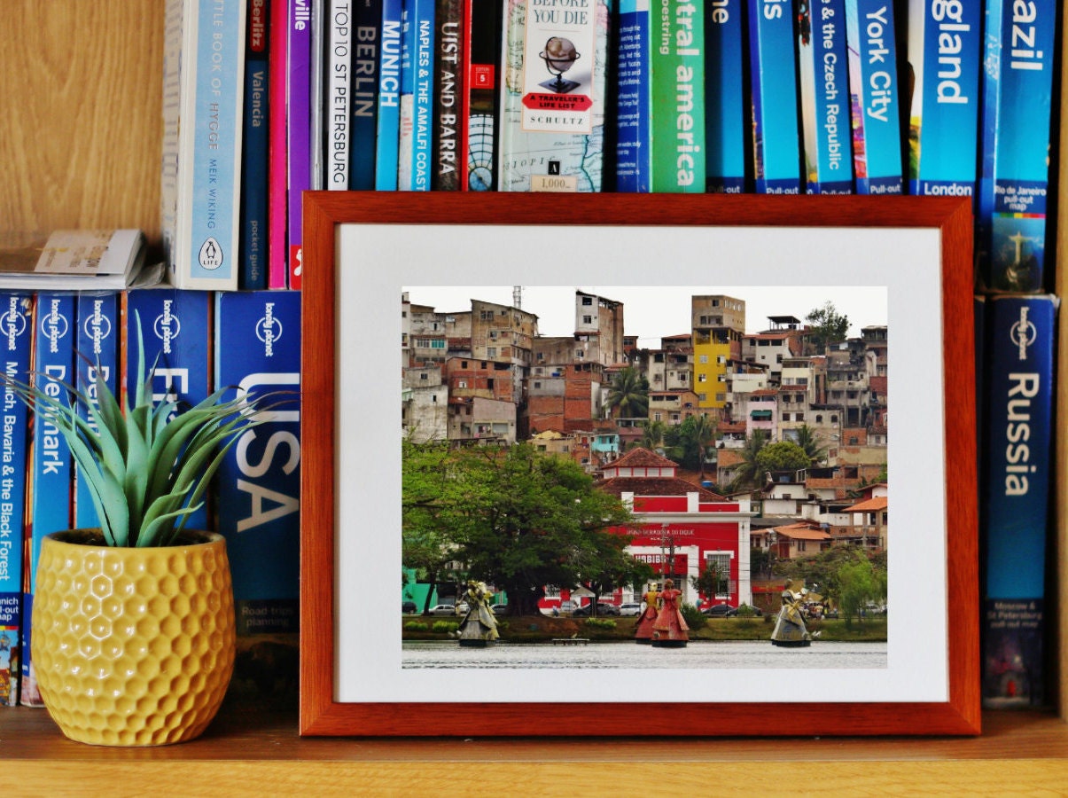 Salvador de Bahia Poster Brazil Photography Favela Print