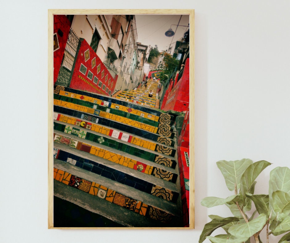 Rio de Janeiro Print Selaron Steps Brazil Photography