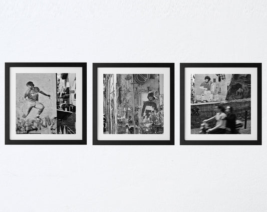 Maradona Napoli Black And White Three Gallery Wall Prints