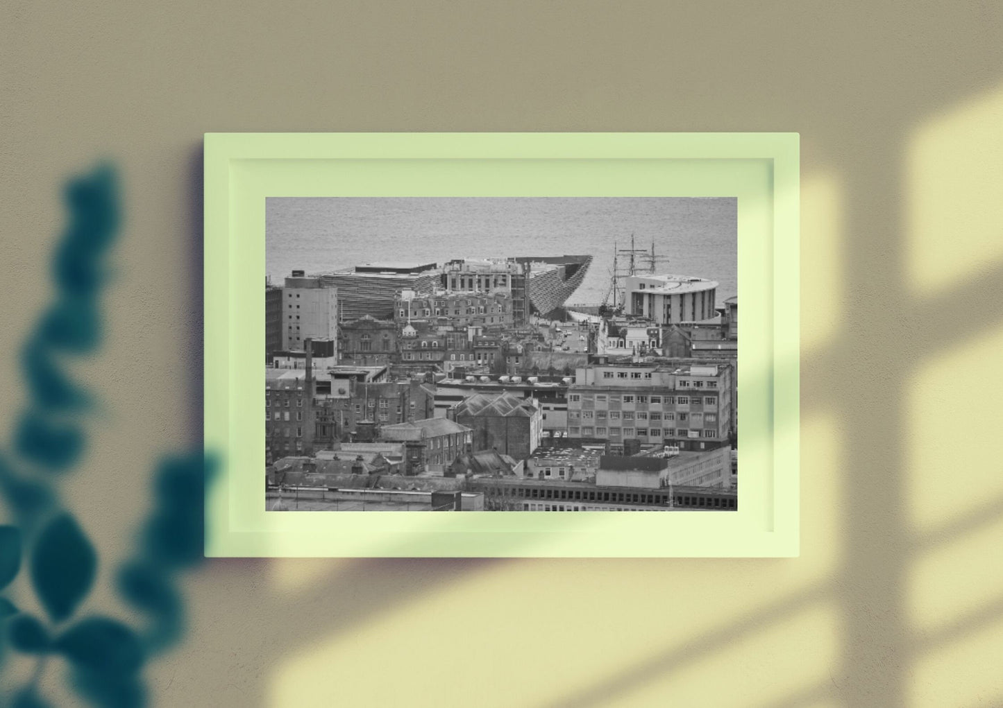 Dundee Skyline Black And White Photography Print