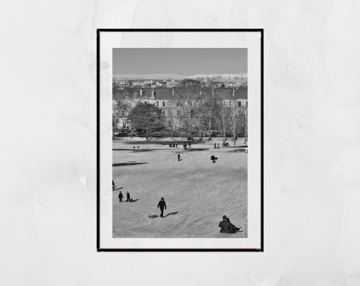 Glasgow Black And White Photography Queen's Park Print
