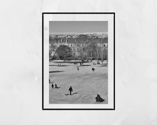 Glasgow Black And White Photography Queen's Park Print