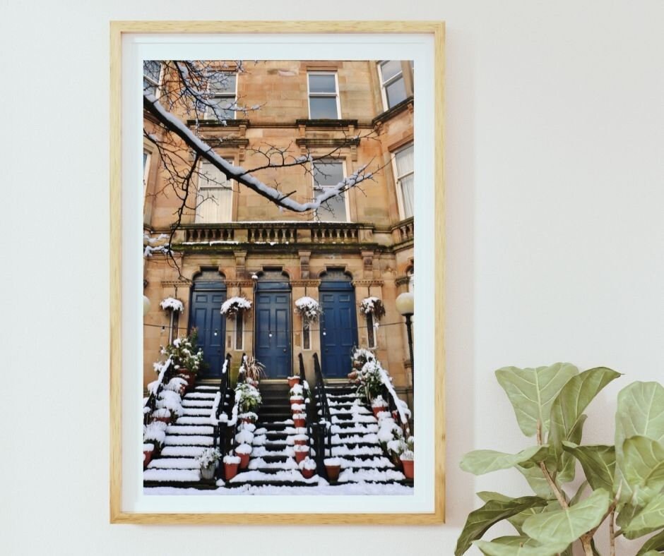 Queen's Drive Glasgow Tenements Photography Print