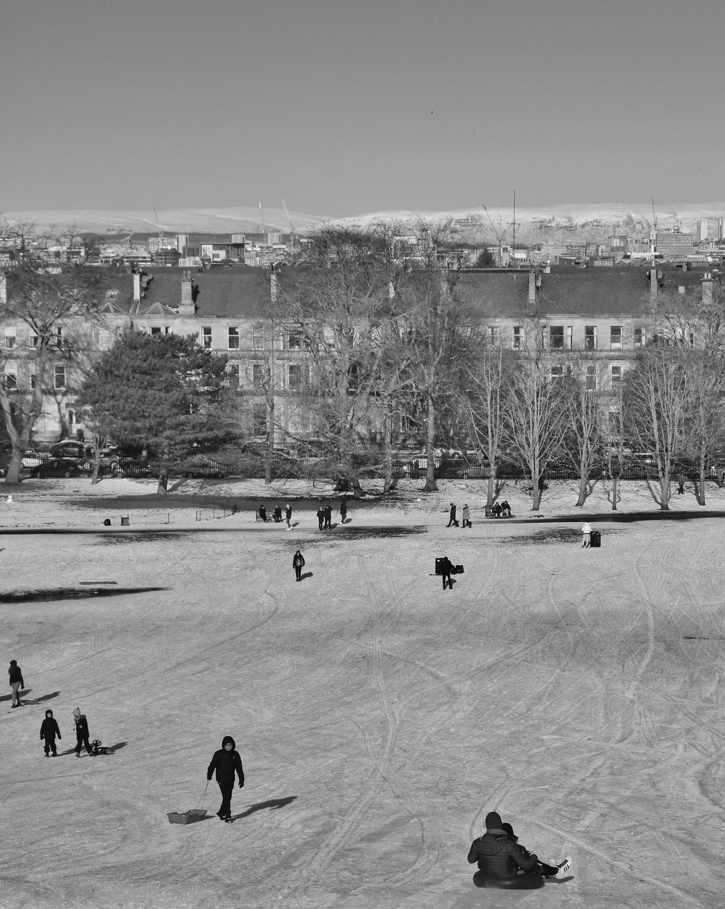 Glasgow Black And White Photography Queen's Park Print