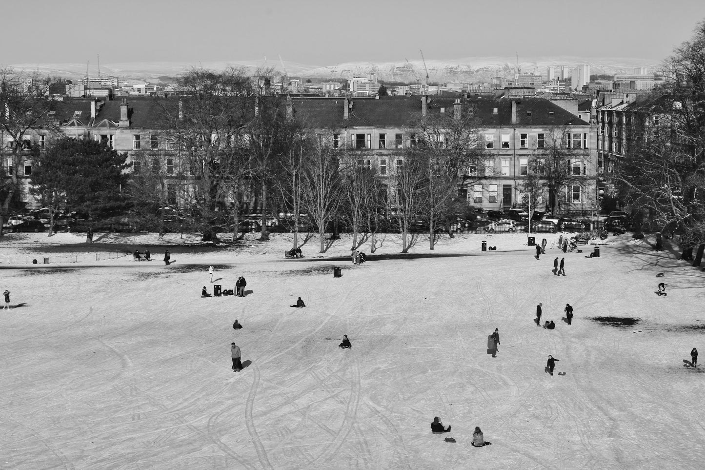 Glasgow Photography Queen's Park Black And White Wall Art