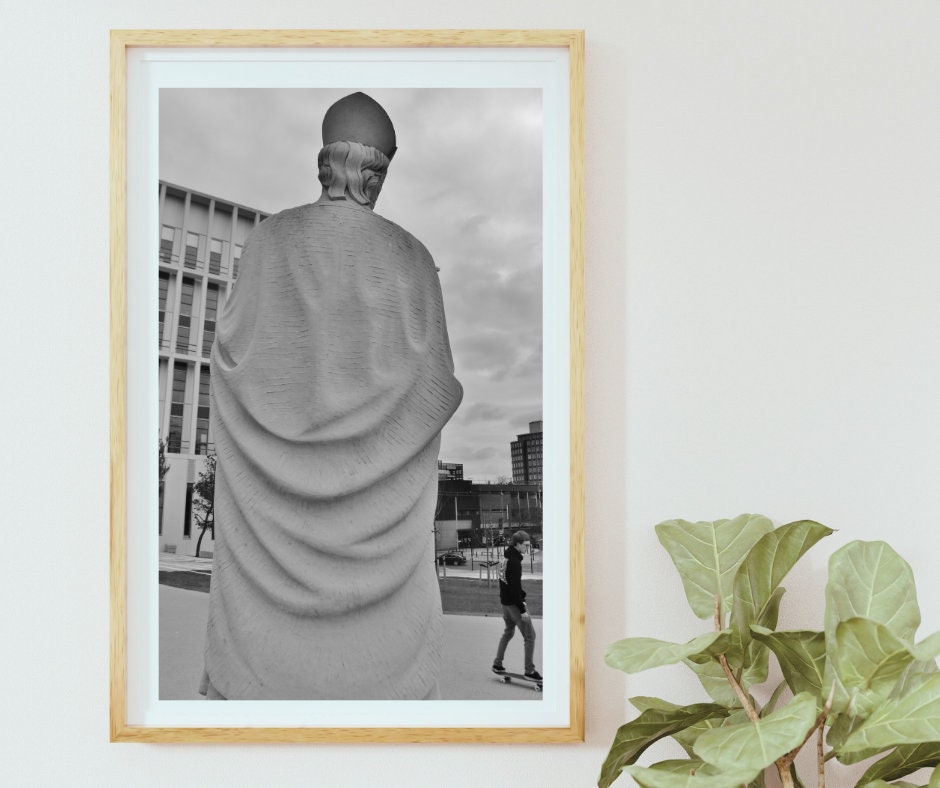 Glasgow St Mungo Townhead Black And White Photography Poster