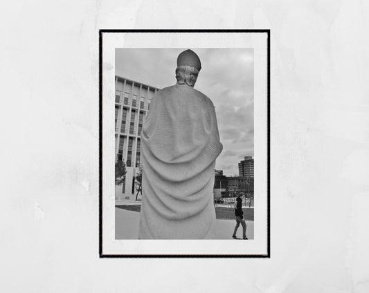 Glasgow St Mungo Townhead Black And White Photography Poster