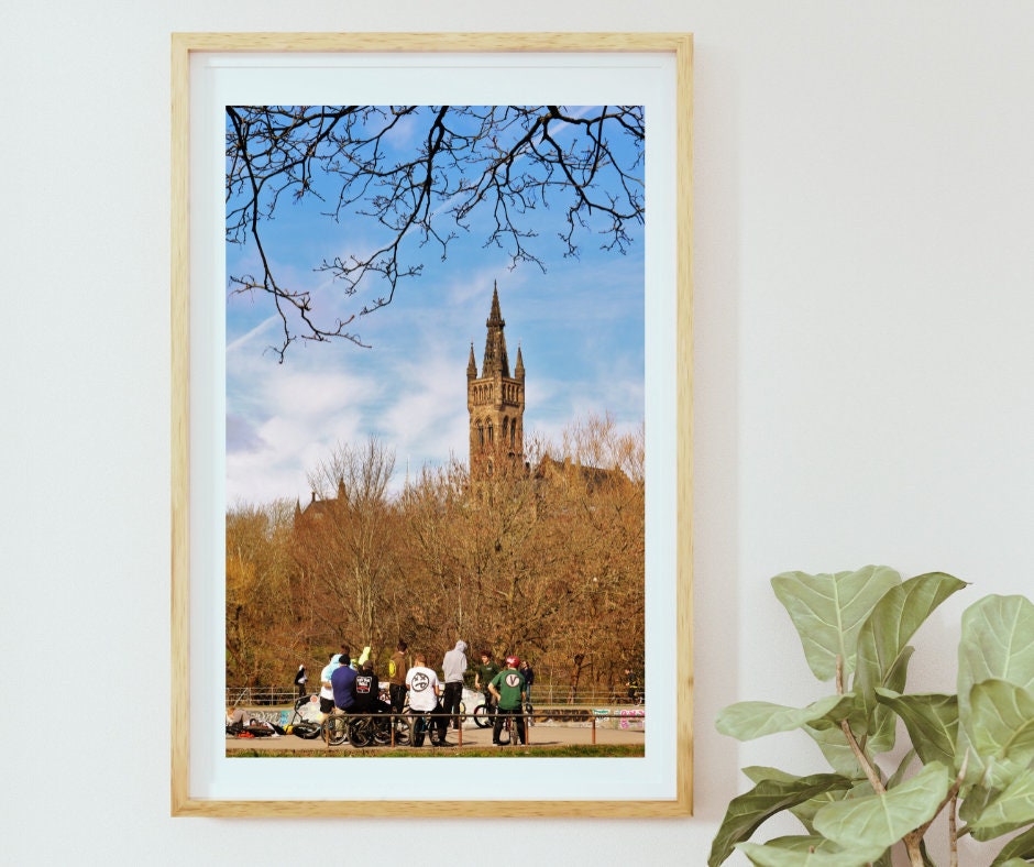 BMX Poster Glasgow Kelvingrove Skate Park Photography Print