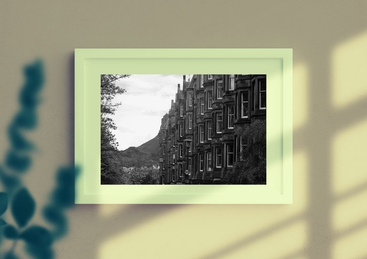 Marchmont Edinburgh Tenements Black And White Photography Print