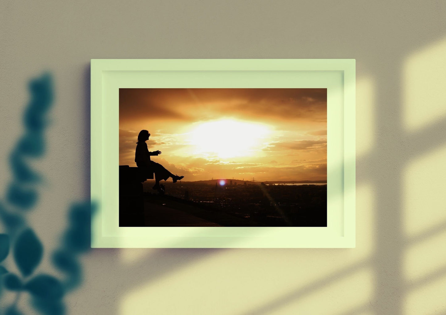 Edinburgh Calton Hill Sunset Photography Print