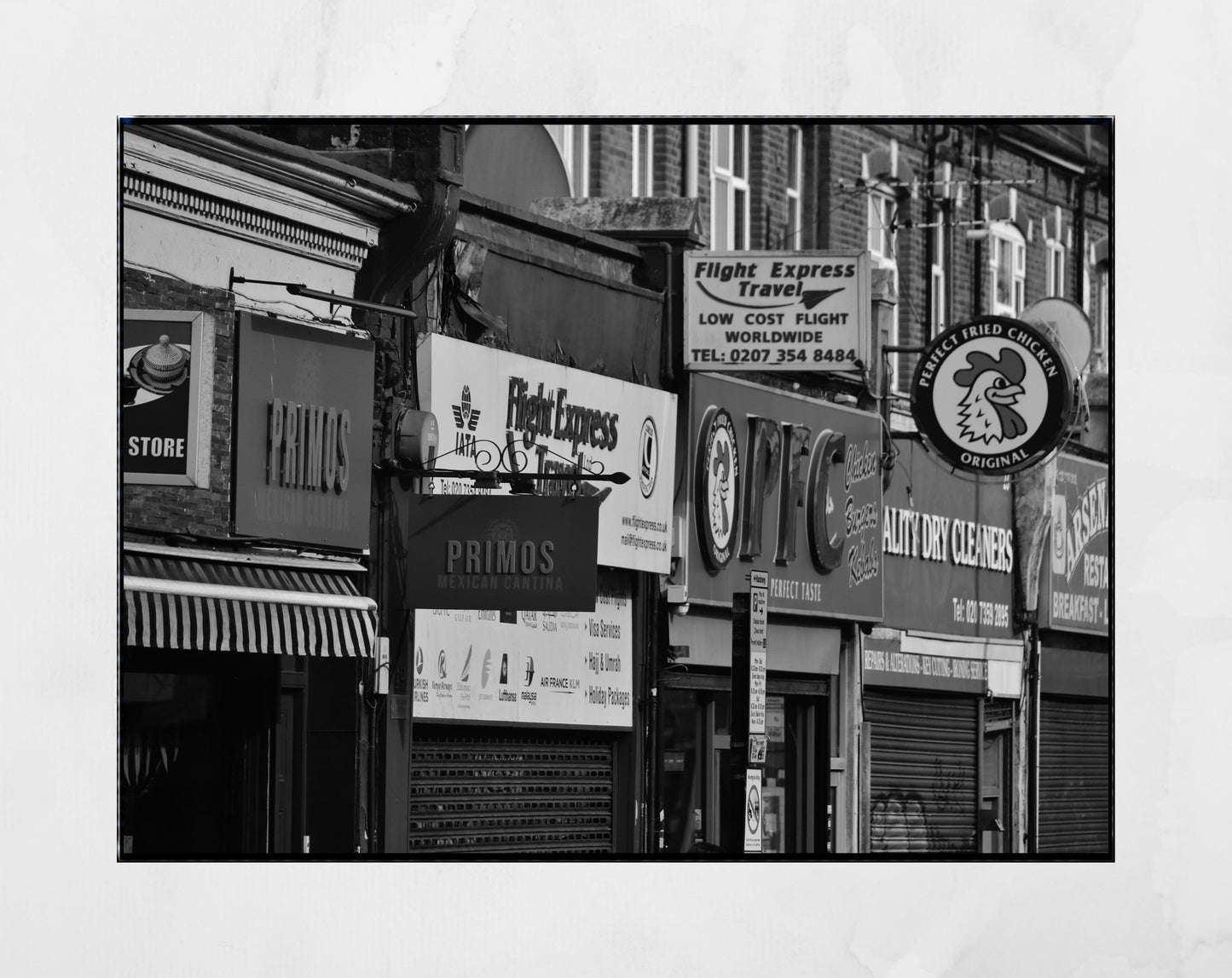 London Street Black And White Photography Print Finsbury Park Poster