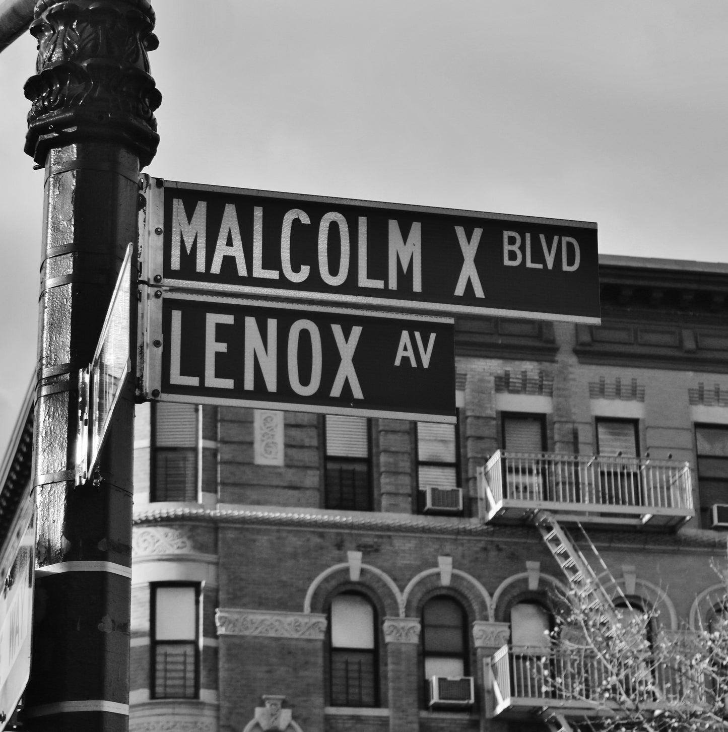 Harlem Print Malcolm X Boulevard Poster