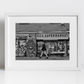 East London Street Black And White Photography Shoreditch Print