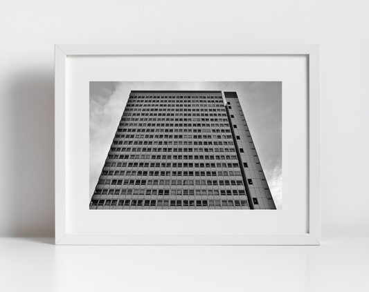 Brutalist Wall Art Pepys Estate London Black And White Photography Print