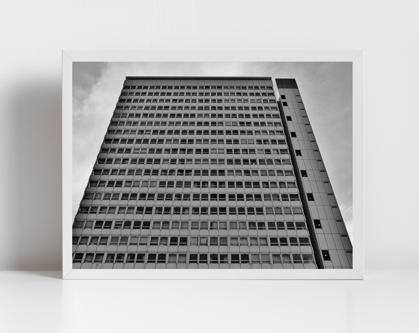 Brutalist Wall Art Pepys Estate London Black And White Photography Print