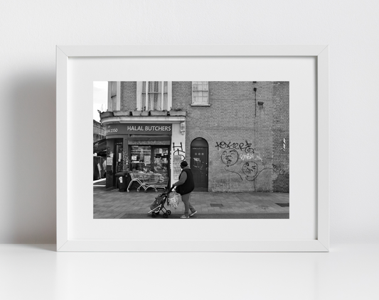 Deptford London Street Black And White Photography Print