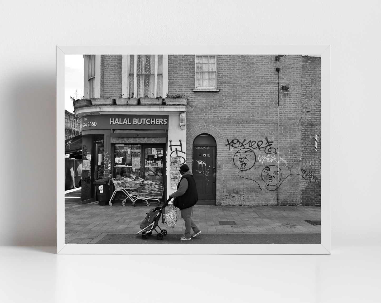 Deptford London Street Black And White Photography Print